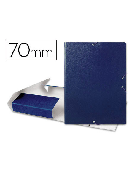 CARPETA PROYECTOS LOMO 7 CM AZUL CARTON