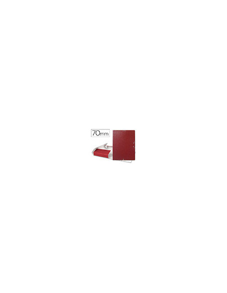 CARPETA PROYECTOS LOMO 7 CM ROJA CARTON