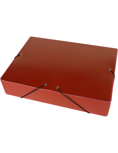 CARPETA PROYECTOS LOMO 7 CM ROJA CARTON
