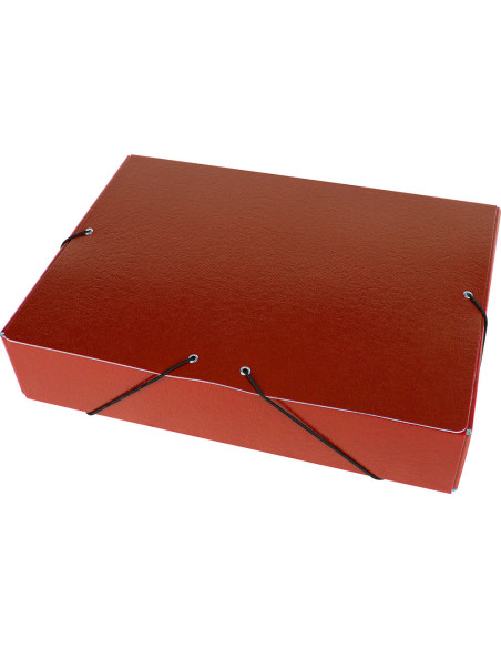 CARPETA PROYECTOS LOMO 7 CM ROJA CARTON