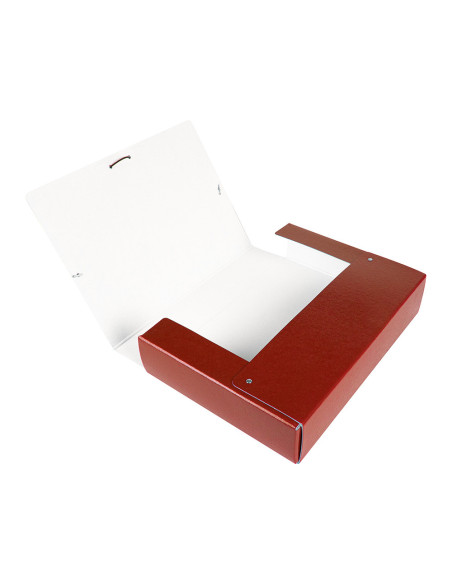 CARPETA PROYECTOS LOMO 7 CM ROJA CARTON