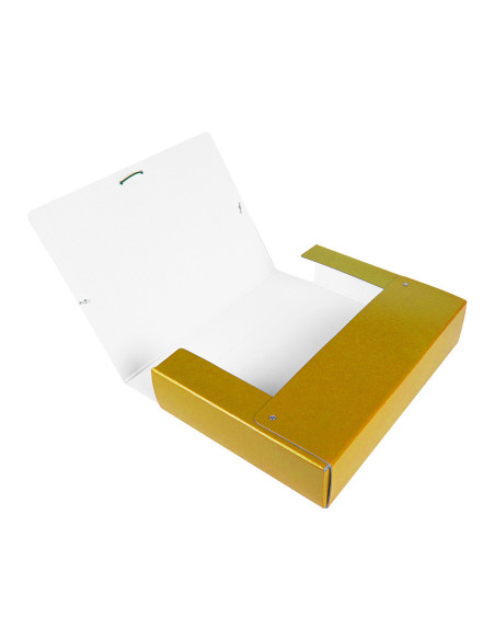 CARPETA PROYECTOS LOMO 7 CM AMARILLA CARTON