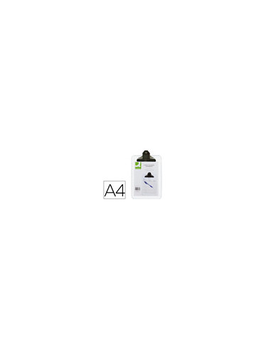 PORTANOTAS PINZA SUPERIOR Q-CON.PLASTICO TPTE.DIN A4