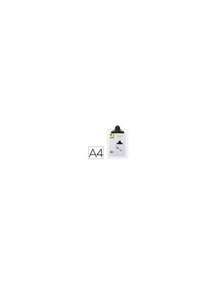 PORTANOTAS PINZA SUPERIOR Q-CON.PLASTICO TPTE.DIN A4