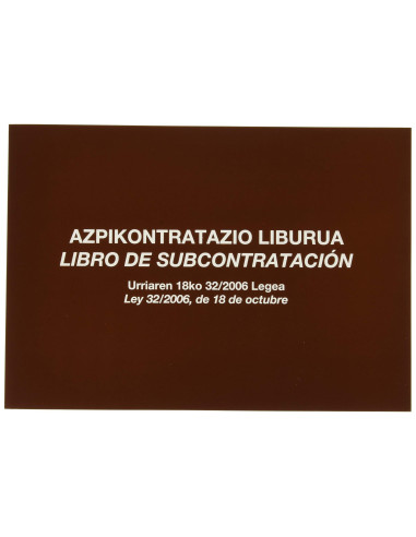 LIBRO SUBCONTRATACION EUSKERA MIQUELRIUS FL.APAISAD JUEGO 10 H.AUTOCO