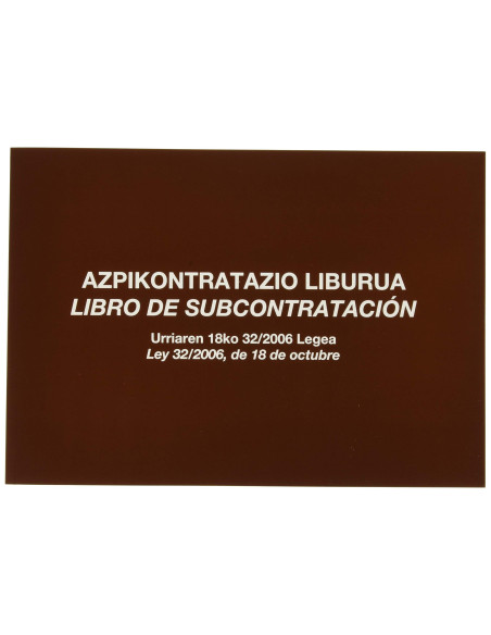 LIBRO SUBCONTRATACION EUSKERA MIQUELRIUS FL.APAISAD JUEGO 10 H.AUTOCO
