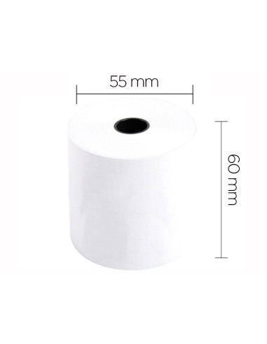 ROLLO SUMADORA TERMICO 60 MM ANCHO X 55 MM DIAMETRO