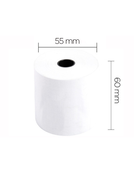 ROLLO SUMADORA TERMICO 60 MM ANCHO X 55 MM DIAMETRO