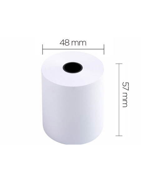 ROLLO SUMADORA TERMICO 57 MM ANCHO X 48 MM DIAMETRO