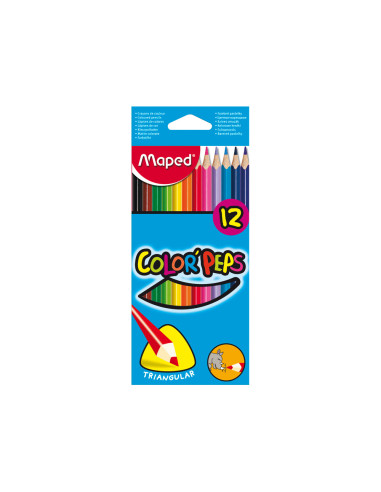 LAPICES COL.MAPED 183212 TRIANGULARES CAJA 12UNID