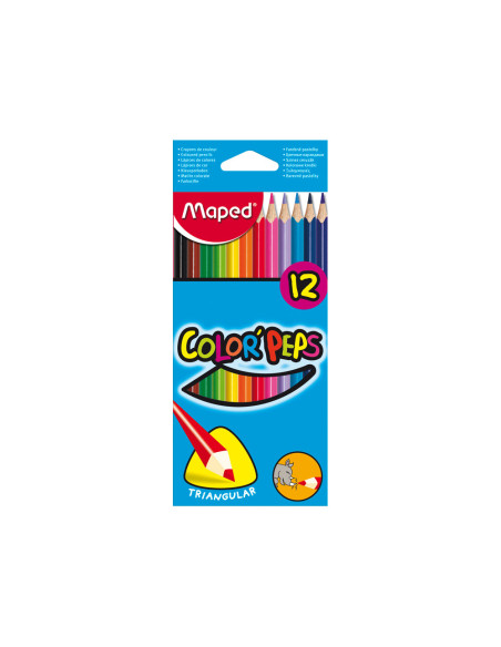 LAPICES COL.MAPED 183212 TRIANGULARES CAJA 12UNID