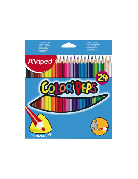 LAPICES COL.MAPED 183224 TRIANGULARES C/ 24