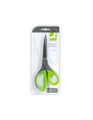 TIJERA Q-CON.MANGO CAUCHO 8" 21 CM BLISTER