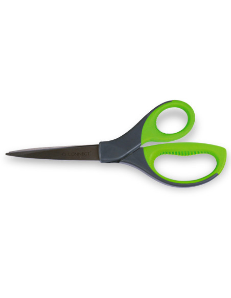 TIJERA Q-CON.MANGO CAUCHO 8" 21 CM BLISTER