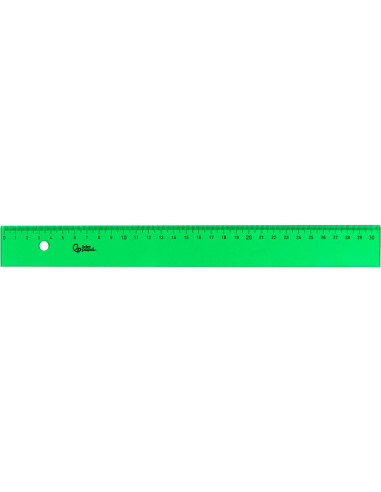 REGLA 30 CM ACRILICO VERDE