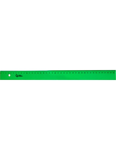REGLA 40 CM ACRILICO VERDE