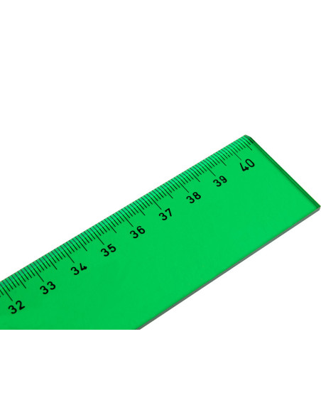 REGLA 40 CM ACRILICO VERDE