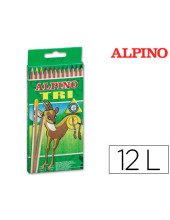 LAPICES COL.ALPINO TRI ESTUCHE 12 COL.SURT.