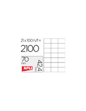 ETIQUETA ADH. APLI 1276 70X42,4MM 100H. 2