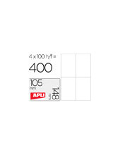 ETIQUETA ADH. APLI 1280 105X148MM 100H. 2