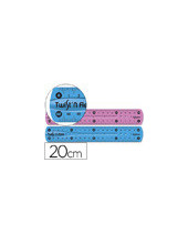 REGLA PLASTICO FLEXIBLE MAPED 20 CMS COL.SURT. 2