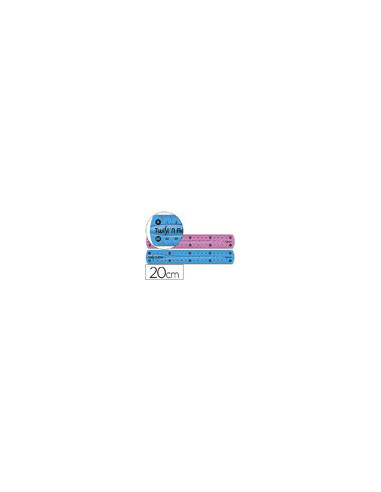 REGLA PLASTICO FLEXIBLE MAPED 20 CMS COL.SURT.