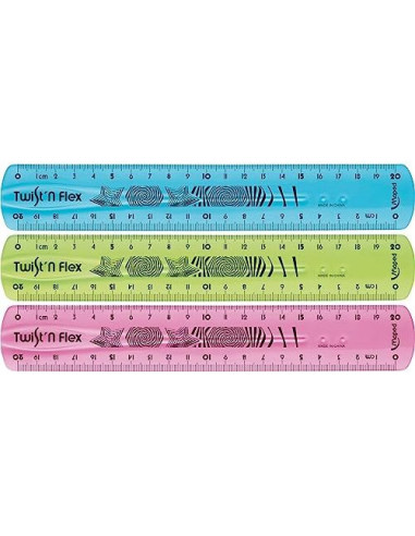 REGLA PLASTICO FLEXIBLE MAPED 20 CMS COL.SURT.