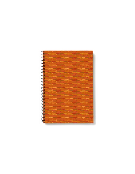 BLOC ESPIRAL 4º80 H CUADRO 4 MM 70 GRS T FORRADA NARANJA MULTILIDER