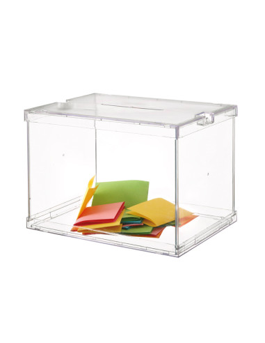 URNA ELECTORAL PLEGABLE C/PRECINTOS SEGURIDAD 440X310X335MM