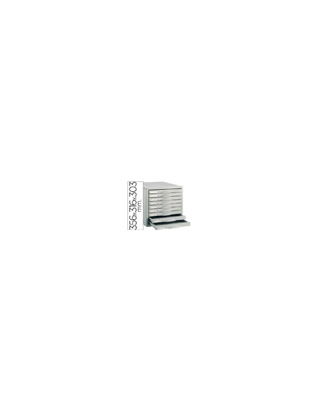 FICHERO CAJON SOBREM.8409C 356X316X303 MM 9 CAJ. COLOR GRIS