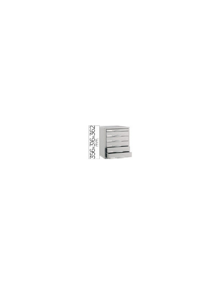 FICHERO CAJON SOBREM.8206C 356X316X362 MM 6CAJ. COLOR GRIS