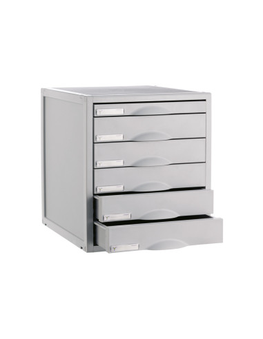 FICHERO CAJON SOBREM.8206C 356X316X362 MM 6CAJ. COLOR GRIS