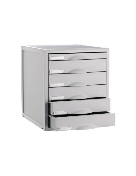 FICHERO CAJON SOBREM.8206C 356X316X362 MM 6CAJ. COLOR GRIS