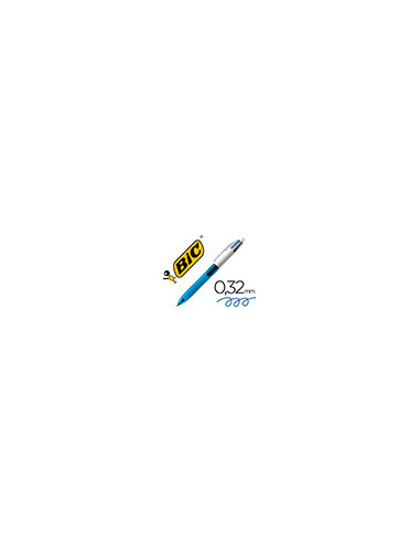 BOLIGRAFO BIC CUATRO COL.C/GRIP CAUCHO ERGONOMICO PUNTA MEDIA 1MM