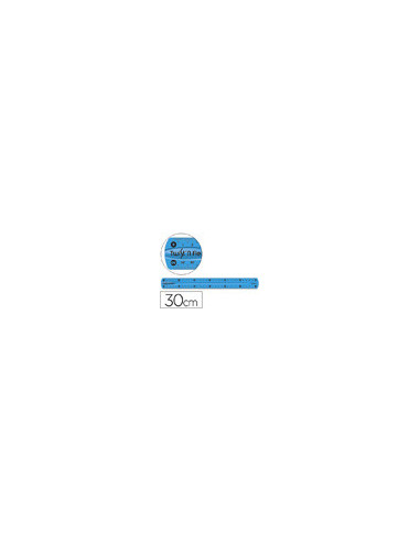 REGLA PLASTICO FLEXIBLE MAPED 30 CM COL.SURT.