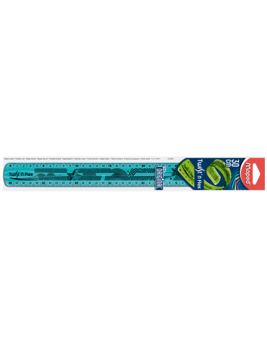 REGLA PLASTICO FLEXIBLE MAPED 30 CM COL.SURT.