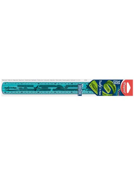 REGLA PLASTICO FLEXIBLE MAPED 30 CM COL.SURT.