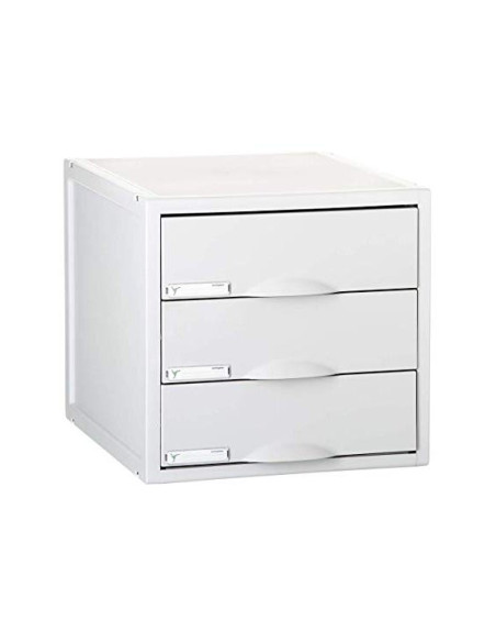 FICHERO CAJ. SOBREM.ARCHISYSTEM 356X316X303 MM 3 CAJ. COLOR GRIS