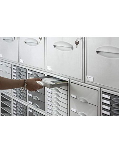 FICHERO CAJ. SOBREM.ARCHISYSTEM 356X316X303 MM 5 CAJ. COLOR GRIS 4 52