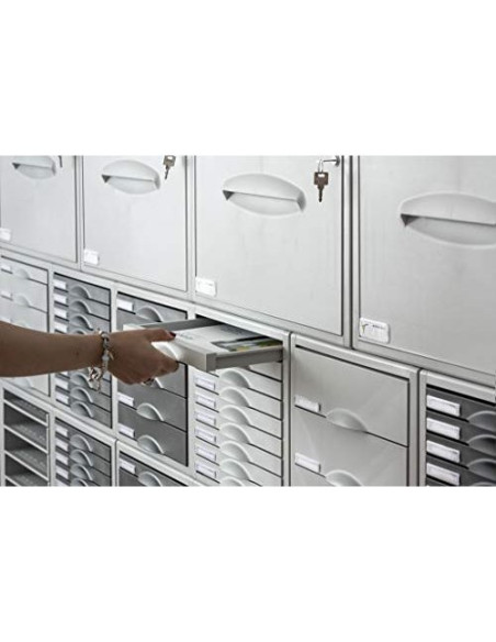 FICHERO CAJ. SOBREM.ARCHISYSTEM 356X316X303 MM 5 CAJ. COLOR GRIS 4 52