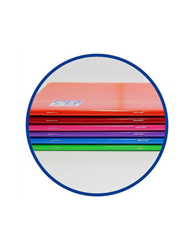 CUADERNO ENCOLADO OXFORD A5 T.CARTON 4MM 48H. 90GR. COL.SURT.