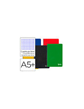 CUADERNO ESP. LIDERPAPEL A5 T.DURA 4MM 80H. 60GR. COL. SURT. 2