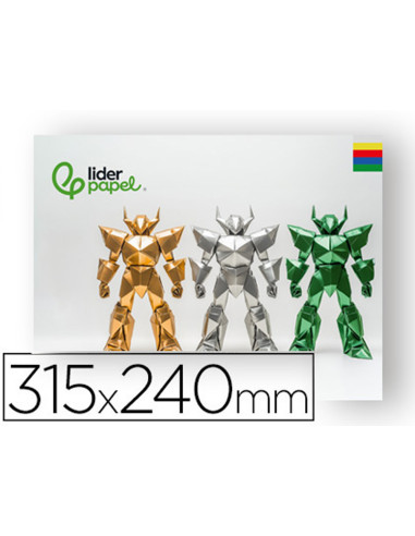 BLOC LIDERPAPEL MANUALIDADES 240X315MM CARTULINA MET. 10H. 250GR.