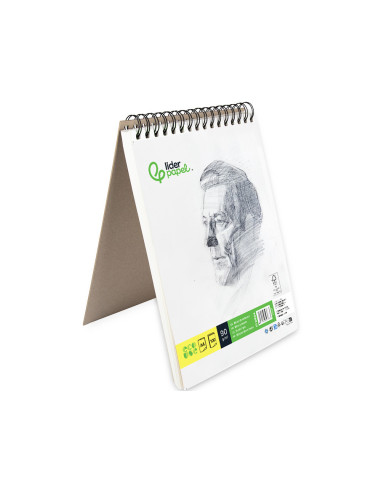 CUADERNO ESP. LIDERPAPEL DIBUJO A4 ESBOZO LISO 100H. 90GR.