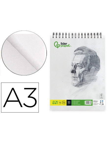 CUADERNO ESP. LIDERPAPEL DIBUJO A3 100H. 90GR.