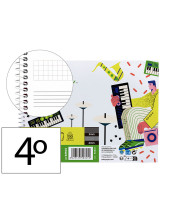 BLOC ESP. LIDERPAPEL MUSICA A5 PENTAGRAMA 3MM 20H 100GR. C/ANOT.