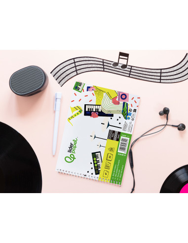 BLOC ESP. LIDERPAPEL MUSICA A5 PENTAGRAMA 3MM 20H 100GR. C/ANOT.