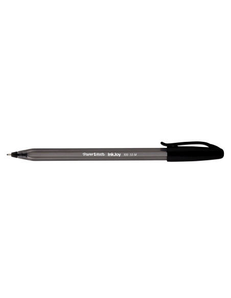 BOLIGRAFO PAPER MATE INKJOY 100 PUNTA MEDIA TRAZO 1MM NEGRO