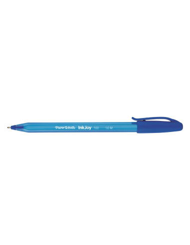 BOLIGRAFO PAPER MATE INKJOY 100 PUNTA MEDIA TRAZO 1MM AZUL