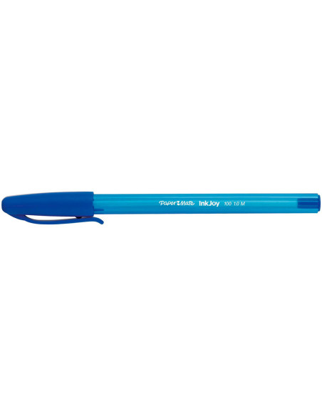 BOLIGRAFO PAPER MATE INKJOY 100 PUNTA MEDIA TRAZO 1MM AZUL